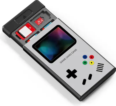 Image de Switch Boîte de rangement pour jeux en métal 20 cartes à jouer 20 slots pour cartes Micro SD