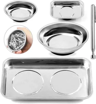 Produktbild von Famanu Magnetische Werkzeugschalen Set mit Magnetheber für Schrauben, Muttern und Bolzen