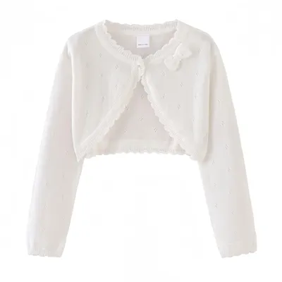 Produktbild von Mädchen Bolero Shrug Weste aus Baumwolle