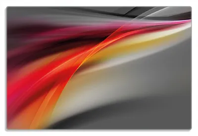 Produktbild von Wallario Frühstücksbrettchen aus Glas 20 x 30 cm mit rutschfesten Füßen, Motiv Schwarz rot pink - Abstraktes Design