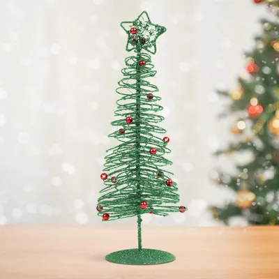 Immagine prodotto di Albero di Natale in metallo, effetto ruggine, altezza 28 cm