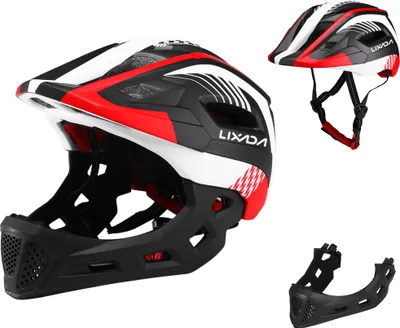 Obrázok produktu pre Lixada Detská odnímateľná celoobličajová cyklistická prilba Priedušná ultra ľahká cyklistická športová prilba na bicykel Skateboard Roller Skate