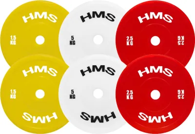 Produktbild von Rote Olympische Hantelscheiben, 2 x 2,5 kg, PE-Material