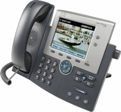 Produktbild von Cisco IP 7945G Telefon, Rufnummernanzeige, Freisprechfunktion, Ethernet