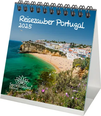 Produktbild von Reisezauber Portugal Kalender für 2025 Format 10cm x 10cm Lissabon Urlaub Mediterran Spanien - Seelenzauber