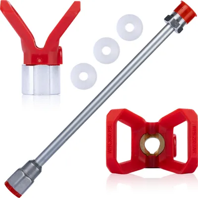 Zdjęcie produktu dla Rosfix Lanca do pistoletu malarskiego 50cm + 3x Rosfix Uszczelka do pistoletu malarskiego 1szt.+ Rosfix Osłona dyszy ze stali nierdzewnej