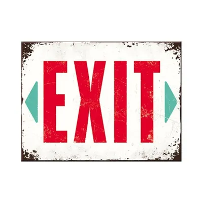 Produktbild von Nostalgic-Art - Magnet 6 x 8 cm - Achtung - Exit