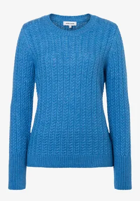 Produktbild von MORE & MORE Cable Knit Pullover 0339 winterblue 42