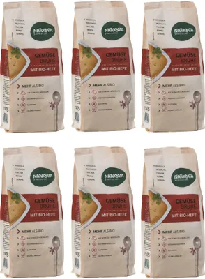 Produktbild von Gemüsebrühe mit -Hefe, Nachfüllbeutel, 6 x 500 g