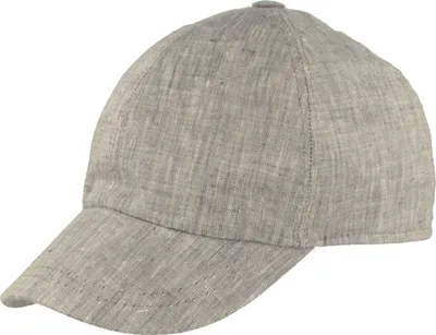 Unifarbene Baseball Cap aus 100% Leinen von Hut-Breiter in blau