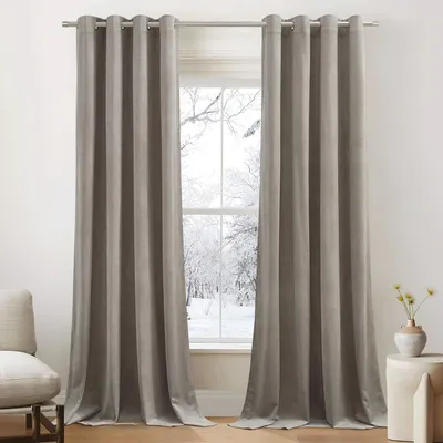 Produktbild von Verdunkelnde Vorhänge 300 g/m² - Samtvorhänge - 2 Stück - 132x240cm - Mit Schlaufen