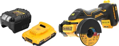 Immagine prodotto di DeWalt DCS 438 D1 Taglierina multimateriale a batteria 18 V 76 mm Brushless + 1x batteria 2,0 Ah + caricabatteria