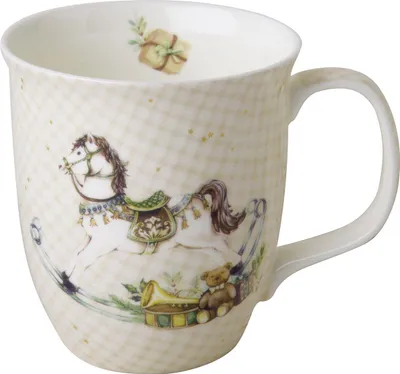 Productafbeelding van Hrnek 375 ml, nostalgisch paardmotief, crème kleur, IHR