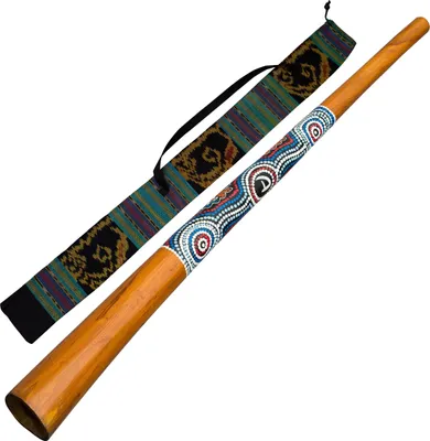 Immagine prodotto di Didgeridoo dipinto a mano 130 cm - Borsa per il trasporto inclusa - per principianti