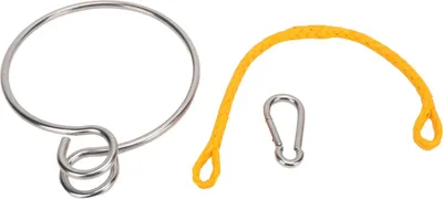 Produktbild von Boot-Rückholring aus Edelstahl 316, 6 mm, Marine-Hilfsgerätsystem mit Seil und Karabiner für Yachten