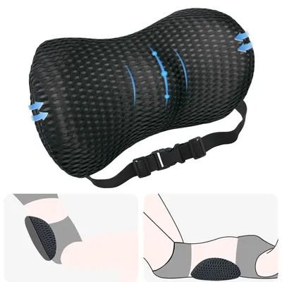 Zdjęcie produktu dla Ergonomiczna poduszka lędźwiowa z pianki memory do samochodu i biura
