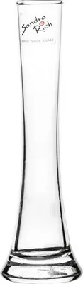 Zdjęcie produktu dla Wazon szklany, wazon na kwiaty SOLIFLEUR wys. 18cm gł. 3cm + 5cm przezroczysty Sandra Rich