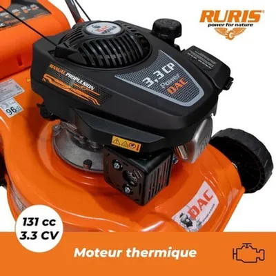 Obrázok produktu pre Benzínová kosačka - 3,3 kW (4-taktný motor) - šírka kosenia 40 cm - objem zberného koša 45 litrov - záhradná kosačka