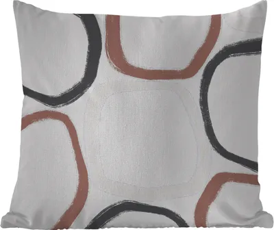 Produktbild von MuchoWow® Outdoor Kissen - Minimalismus - Geometrische Formen - Pastell - Muster - 45x45 cm - Wetterfest - Lounge Kissen - Fotokissen - Dekoratives Kissen