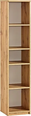 Image de Minio, bibliothèque "ARCCA 11", étagère haute, chêne wotan