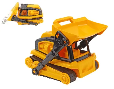 Zdjęcie produktu dla Buldożer gąsienicowy z tworzywa sztucznego, 30 cm, do swobodnego poruszania się, w siatce