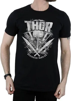 Produktbild von Thor: Ragnarok - T-Shirt Logo für Herren BI1071 (M) (Schwarz)
