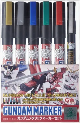 Immagine prodotto di Set di pennarelli metallici Mr. Hobby Gundam GM151-GM155