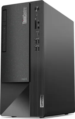 Image de Lenovo ThinkCentre neo 50t 11SE - Tour - Core i3 12100 / 3,3 GHz - RAM 8 Go - SSD 256 Go - TCG Opal Encryption 2, NVMe - Graveur de DVD - UHD Graphics 730 - GigE - Win 11 Pro - Moniteur : aucun - Clavier : allemand - noir (rack)