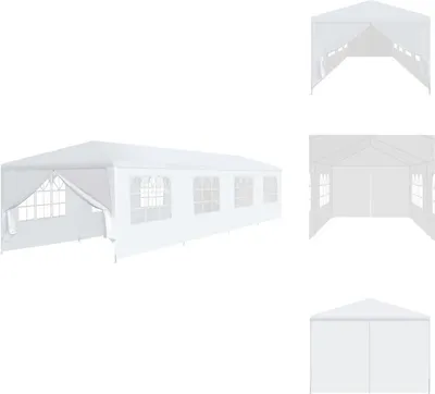 Image de vidaXL Tente de jardin 3x12 m Blanc - Pavillons & Tentes de réception