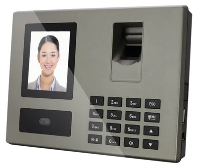 Obrázek produktu pro Inteligentní obličej, biometrický otisk prstu, heslo, docházkový stroj pro zaměstnance, záznamník odbavení, 2,8" TFT obrazovka, infračervená duální kamera, rychlá identifikace, podpora datového výstupu, 8 systémových jazyků, časový a docházkový stroj pro malé podniky a kanceláře