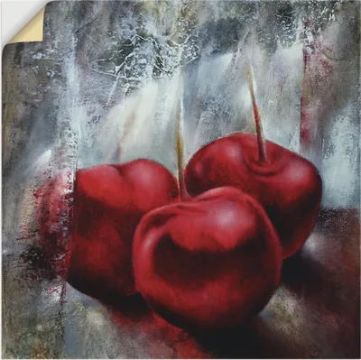 Produktbild von ARTland Wandbild, selbstklebend Kirschen Größe: 100x100 cm