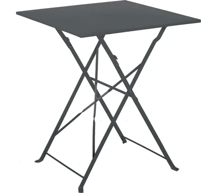 Produktbild von Quadratischer klappbarer Gartentisch aus Stahl