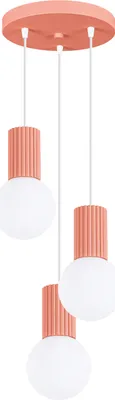 Produktbild von Pendelleuchte HALO 3P apricot 3xG9 8W Aluminium/Glas 125x25x25cm Sollux Lighting