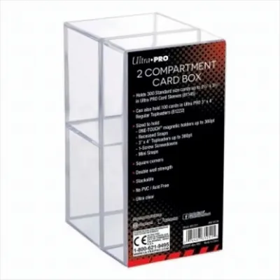 Immagine prodotto di UltraPRO - Scatola per carte a 2 scomparti - trasparente
