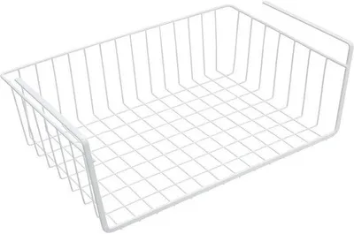 Produktbild von Famanu Unterbaukorb für Küchenschrank - hängender Metallaufbewahrungskorb unter Regal - platzsparender Schrankorganizer für Küche und Vorratsraum