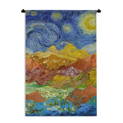 Produktbild von MuchoWow® Wandteppich Wandbehang Van Gogh - Alte Meister - Malerei 90x135 cm Tapisserie Dekoration Wandtuch - Baumwolle - Wandskulptur