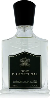 A clear, front-facing product shot of a bottle of Creed Bois du Portugal Eau de Toilette.