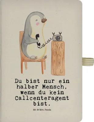 Produktbild von Mr. & Mrs. Panda Reisetagebuch Callcenteragent Herz - Transparent - Geschenk, notizbuch, Backoffice Mitarbeiter, Skizzenbuch A5, Spruch, Witzig, Lustig, Kladde, Hardcover