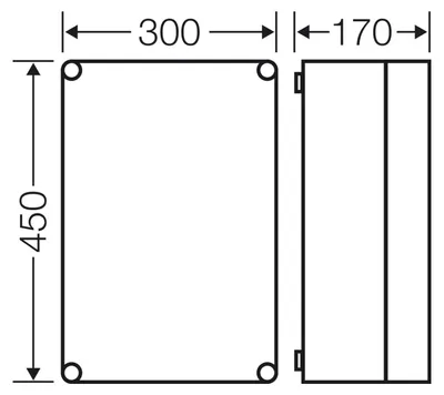Productafbeelding van HENS behuizing voor elektronica, type MI0301, metrische voorbereiding
