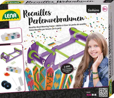 Produktbild von Lena 42722, Armbänder-Bastelset für Kinder, 8 Jahr(e), Mehrfarbig