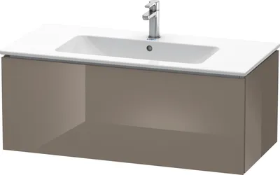 Produktbild von Waschtischunterbau L-CUBE 1020x481x400mm flannel grey hochglanz flannel grey hochglanz