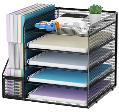 Produktbild von Büro Organizer mit 5 Schubladen und Zeitschriftenhalter
