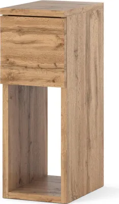Zdjęcie produktu dla Szafka Nocna Figo Wąski Stolik Nakastlik Do Sypialni Loft Wysoki Dąb Wotan