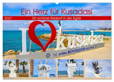 Produktbild von Ein Herz für Kusadasi (Wandkalender 2027 DIN A2 quer), CALVENDO Monatskalender