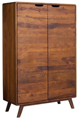 Produktbild von MASSIVMOEBEL24 Highboard Sheesham 90x40x145 walnuss gewachst MALMÖ 2 #108