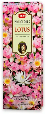 Produktbild von HEM 120 Räucherstäbchen [ PRECIOUS LOTUS ] handgerollte Räucherstäbchen aus Indien