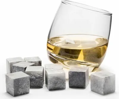 Produktbild von Orange85 Whiskey Steine Eiswürfel Granit 9 Stück