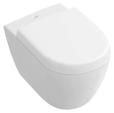 Produktbild von Villeroy & Boch Wand-WC compact SUBWAY 2.0 tief, 355 x 480 mm, spülrandlos, DirectFlush weiß