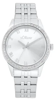 Produktbild von s.Oliver Damen Uhr Armbanduhr Edelstahl Silber 2035427