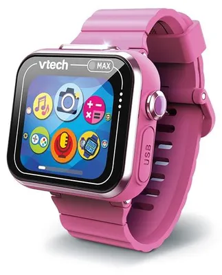 Produktbild von VTech KidiZoom SmartWatch Max Rosa, Digitaluhr für Kinder, Foto, Selfie, Video, horizontaler Touchscreen, High-Tech-Spielzeug, Geschenk für Kinder und Jugendliche von 5 Jahren bis 14 Jahren – Inhalt
